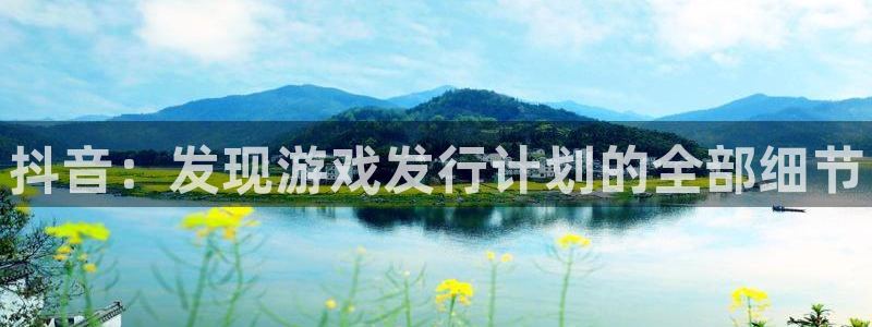 蓝狮在线注册地址在哪里：抖音：发现游戏发行计划的全部细节